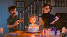 Blowing The Cake Riley Anderson GIF - Blowing The Cake Riley Anderson Riley'S Dad GIFs
