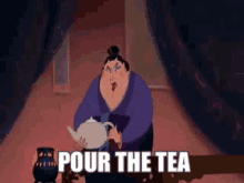 mulan disney pour the tea tea