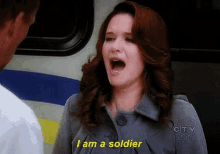 Greys Anatomy April Kepner GIF - Greys Anatomy April Kepner I Am A Soldier GIFs