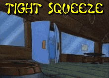 Tight Squeeze Spongbob GIF