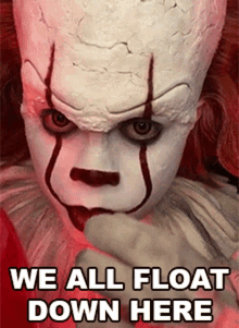 We All Float Down Here Twisted Pennywise GIF - We All Float Down Here Twisted Pennywise Cameo GIFs