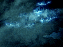 a dark blue background with a few glowing lines