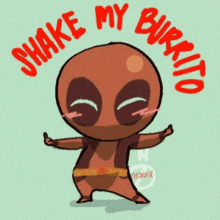 Shake My Burrito Deadpool GIF - Shake My Burrito Deadpool Dance GIFs