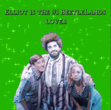 elliot is the # 1 beetlelands lover in a green background