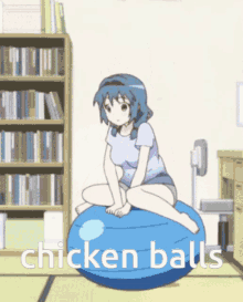 Chicken Balls Yuruyuri GIF - Chicken Balls Yuruyuri Balls GIFs