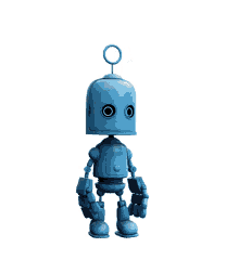 bubl love island o2 robot squinting