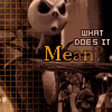 Nightmare Before Christmas What Does It Mean GIF