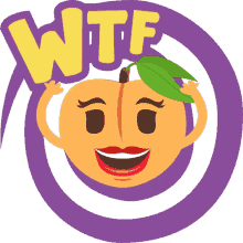 wtf peach life joypixels what the fuck what the hell