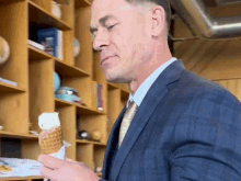 John Cena Ice Cream GIF - John Cena Ice Cream Stare GIFs