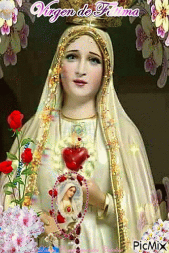 Virgen De Fatima Virgin Mary GIF - Virgen De Fatima Virgin Mary Roses -  Discover & Share GIFs