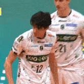 a player with the number 12 on their shirt