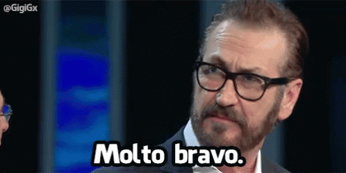 Molto Bravo GIF - Marco Giallini Molto Bravo Sanremo - Discover & Share GIFs