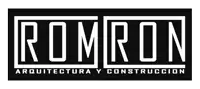 a logo for romron arquitectura y construccion is shown