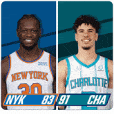 New York Knicks (83) Vs. Charlotte Hornets (91) Third-fourth Period Break GIF