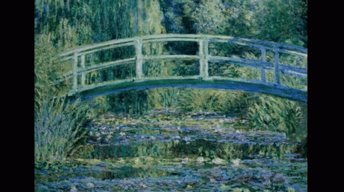 GIF animation of Monet's painting: the Water Lily Pond