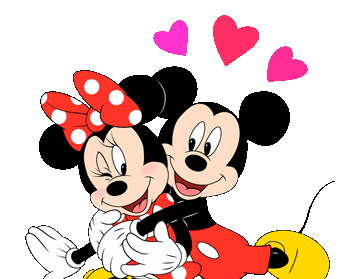 Mickey Minnie Sticker - Mickey Minnie Hug Stickers