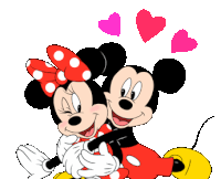 Mickey Minnie Sticker - Mickey Minnie Hug Stickers