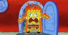 Spongebob On Fire GIF - Spongebob On Fire Fire GIFs