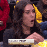Kelsey Plum Eating Popcorn Kelsey Plum Popcorn GIF