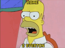 Rome To Everton Football GIF - Rome To Everton Football The Simpsons GIFs