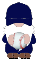 Gnome Baseball Sticker