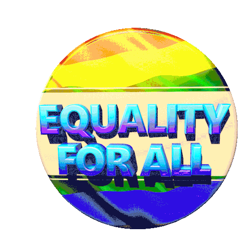 Equality For All Rainbow Sticker - Equality For All Rainbow Equality Act Passed Stickers