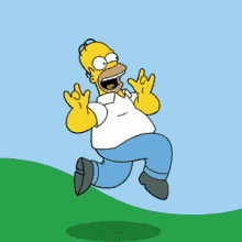 Homer Simpson Happy GIF - Homer Simpson Happy Skipping GIFs