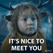 It'S Nice To Meet You Gus GIF - It'S Nice To Meet You Gus Sweet Tooth GIFs