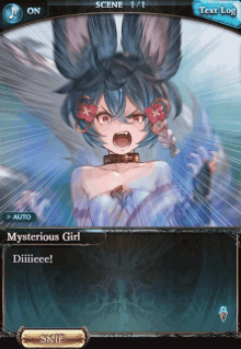 rage granblue mysterious girl die angry