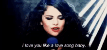 Selena Gomez I Love You GIF - Selena Gomez I Love You Like A Love Song Baby GIFs