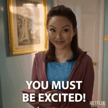 You Must Be Excited Elizabeth Tan GIF - You Must Be Excited Elizabeth Tan You Should Be Excited GIFs