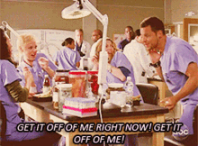 Greys Anatomy Alex Karev GIF - Greys Anatomy Alex Karev Get It Off Of Me GIFs