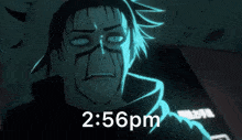 a cartoon of a person holding their head with the time 2:56pm