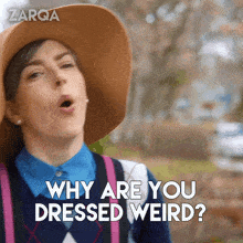 Why Are You Dressed Weird Carol GIF - Why Are You Dressed Weird Carol Zarqa GIFs