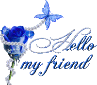 Hello My Friend Flower Sticker