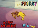 Friday Tom And Jerry GIF - Friday Tom And Jerry Happy Weekend GIFs