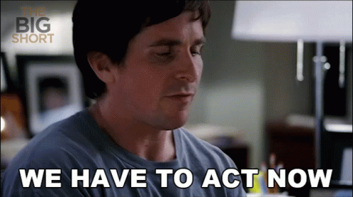 We Have To Act Now Michael Burry GIF - We Have To Act Now Michael Burry Christian Bale GIFs