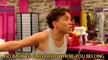 Go Back Party GIF - Go Back Party Shout GIFs