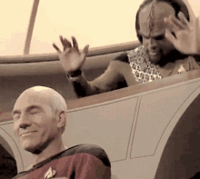 worf star trek angry mad jean luc picard