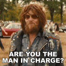 Are You The Man In Charge Funny Sonny GIF - Are You The Man In Charge Funny Sonny The Bikeriders GIFs