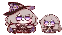 a cartoon drawing of a girl with glasses and a hat