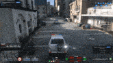 a police car is driving down a city street with a speed limit of 60