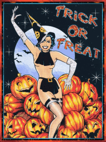 Happy Halloween Trick Or Treat GIF - Happy Halloween Trick Or Treat Witch GIFs
