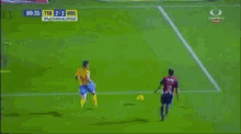 a soccer game is being played in a stadium with a banner that says better on it