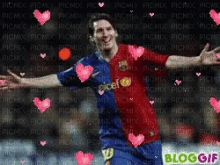 Messi Hearts GIF - Messi Hearts GIFs