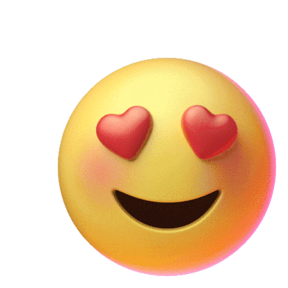 Emoji Smiley Sticker - Emoji Smiley Heart Eyes Stickers