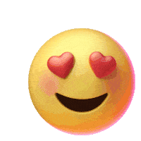 Emoji Smiley Sticker - Emoji Smiley Heart Eyes Stickers