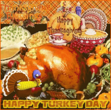 Happy Turkey Day Turkey Dinner GIF - Happy Turkey Day Turkey Dinner Turkey GIFs