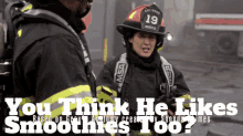 Station19 Andy Herrera GIF - Station19 Andy Herrera You Think He Likes Smoothies Too GIFs