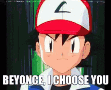 a cartoon character with the words beyonce i choose you